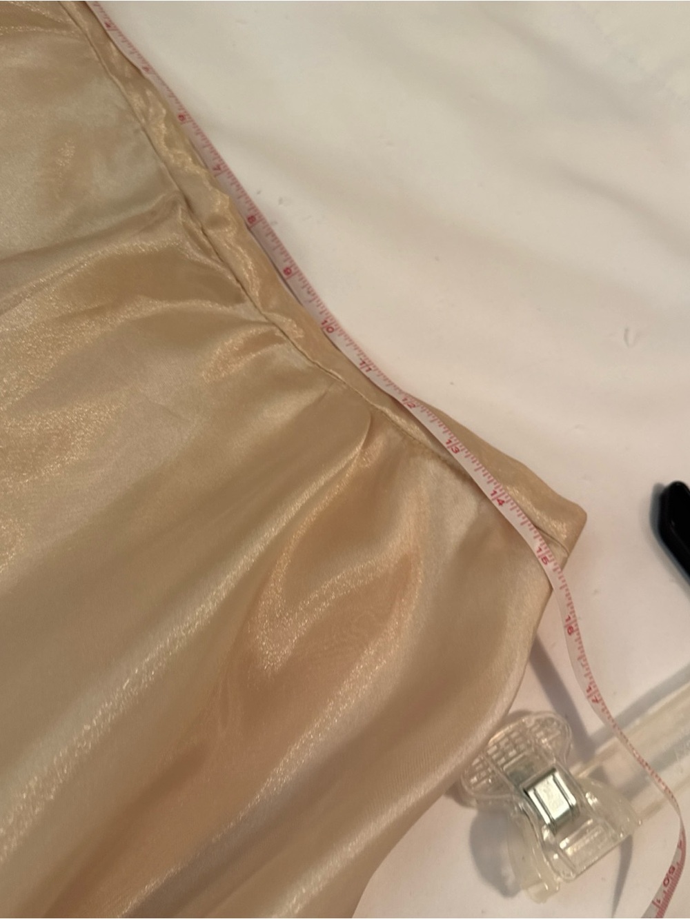 Sleeveless Metallic Brocade 2pc skirt set in Gold - Classic Formal Gown - Picture 11 of 12